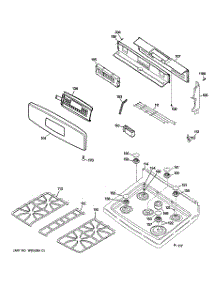 02 - Control Panel & Cooktop parts for Ge Range PGB900DET1BB from AppliancePartsPros.com