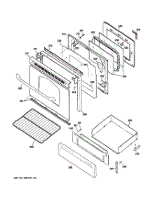 04 - Door & Drawer Parts parts for Ge Range JGBP28MEMBBS from AppliancePartsPros.com