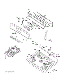 02 - Control Panel & Cooktop parts for Ge Range JGB282SET1SS from AppliancePartsPros.com