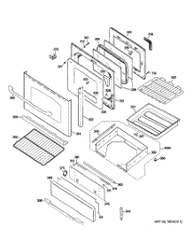 04 - Door & Drawer Parts parts for Ge Range JGB840SET1SS from AppliancePartsPros.com