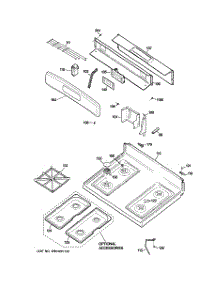 02 - Control Panel & Cooktop parts for Ge Range JGBS18SET1SS from AppliancePartsPros.com