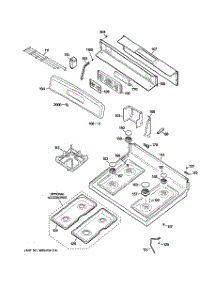 02 - Control Panel & Cooktop parts for Ge Range JGBP28SET1SS from AppliancePartsPros.com