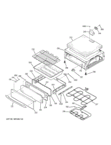 04 - Warming Drawer parts for Ge Range PB969DP4BB from AppliancePartsPros.com