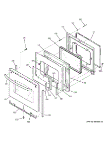 04 - Door parts for Ge Range JB700SN5SS from AppliancePartsPros.com