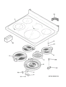 02 - Cooktop parts for Ge Range JB690DN4WW from AppliancePartsPros.com
