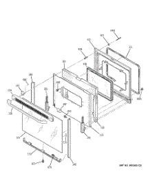 04 - Door parts for Ge Range JBS55DM4BB from AppliancePartsPros.com