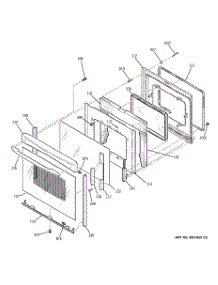 05 - Door parts for Ge Range PB920TP5WW from AppliancePartsPros.com