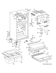 04 - Door parts for Ge Range JB680DT1BB from AppliancePartsPros.com