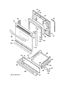 04 - Door & Drawer Parts parts for Ge Range JGBS24BEM6WH from AppliancePartsPros.com