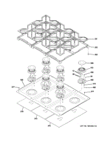 03 - Cooktop parts for Ge Range ZGP366LR1SS from AppliancePartsPros.com