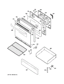 04 - Door & Drawer Parts parts for Ge Range JGBP25GER3SA from AppliancePartsPros.com