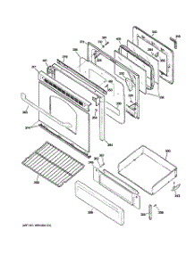 04 - Door & Drawer Parts parts for Ge Range JGB281SER3SS from AppliancePartsPros.com