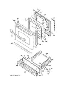 04 - Door & Drawer Parts parts for Ge Range JGBS24GEM5SS from AppliancePartsPros.com