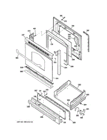 04 - Door & Drawer Parts parts for Ge Range JGBS80DEM5BB from AppliancePartsPros.com
