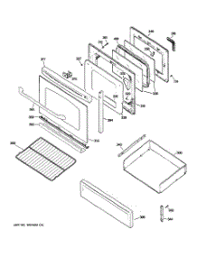 04 - Door & Drawer Parts parts for Ge Range JGB400DEP4WW from AppliancePartsPros.com