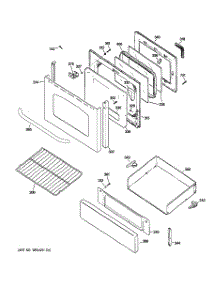 04 - Door & Drawer Parts parts for Ge Range JGB400SEP4SS from AppliancePartsPros.com