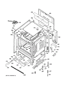 02 - Body Parts parts for Ge Range JBP15DM2BB from AppliancePartsPros.com