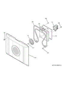 06 - Convection Fan parts for Ge Range JB680DP3BB from AppliancePartsPros.com