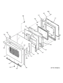 04 - Door parts for Ge Range PB909TP4WW from AppliancePartsPros.com