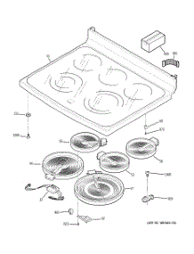 02 - Cooktop parts for Ge Range PB900SP3SS from AppliancePartsPros.com