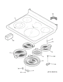 02 - Cooktop parts for Ge Range JB690DN3BB from AppliancePartsPros.com