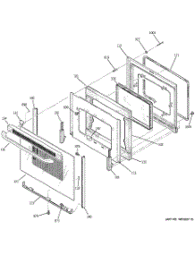 05 - Door parts for Ge Range JB840TP3WW from AppliancePartsPros.com