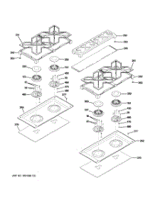 03 - Cooktop parts for Ge Range ZDP304LP3SS from AppliancePartsPros.com