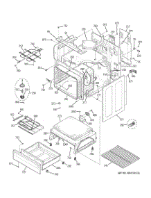 03 - Body Parts parts for Ge Range JB740DP3BB from AppliancePartsPros.com