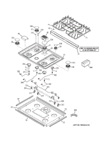 02 - Cooktop parts for Ge Range JGSP28DEN3CC from AppliancePartsPros.com