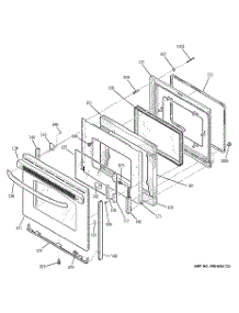 04 - Door parts for Ge Range JB660DR2SS from AppliancePartsPros.com