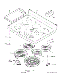 02 - Cooktop parts for Ge Range PB979SP3SS from AppliancePartsPros.com