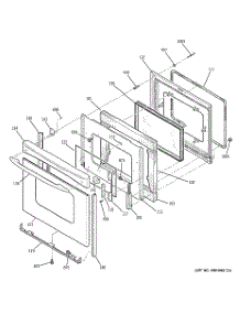 04 - Door parts for Ge Range JB670SP3SS from AppliancePartsPros.com