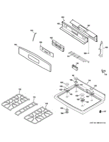 02 - Control Panel & Cooktop parts for Ge Range JGB428SER2SS from AppliancePartsPros.com