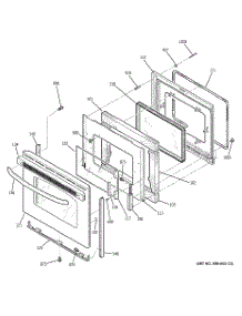 04 - Door parts for Ge Range JBP23SR2SS from AppliancePartsPros.com