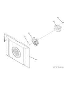08 - Convection Fan parts for Ge Range JB870DR2BB from AppliancePartsPros.com