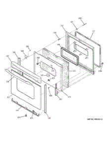 04 - Door parts for Ge Range JBP23SP2SS from AppliancePartsPros.com