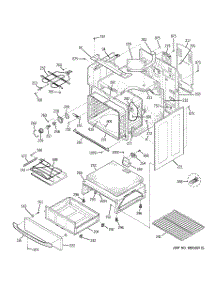 03 - Body Parts parts for Ge Range JB640MR2BS from AppliancePartsPros.com