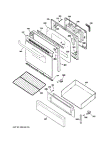 04 - Door & Drawer Parts parts for Ge Range JGBP25SEN7SS from AppliancePartsPros.com