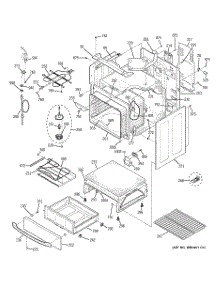 03 - Body Parts parts for Ge Range PB909TP2WW from AppliancePartsPros.com