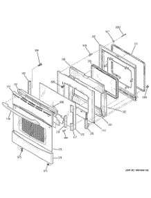 05 - Door parts for Ge Range PB920SP2SS from AppliancePartsPros.com