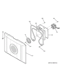 07 - Convection Fan parts for Ge Range PB969DP2BB from AppliancePartsPros.com