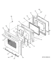 04 - Door parts for Ge Range PCB909DP2WW from AppliancePartsPros.com