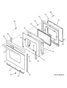 04 - Door parts for Ge Range JB400SP2SS from AppliancePartsPros.com
