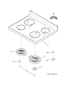 02 - Cooktop parts for Ge Range JB620DR2WW from AppliancePartsPros.com