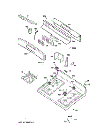 02 - Control Panel & Cooktop parts for Ge Range JGBP28MER1BS from AppliancePartsPros.com