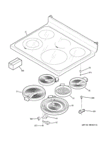 02 - Cooktop parts for Ge Range JB680SP2SS from AppliancePartsPros.com