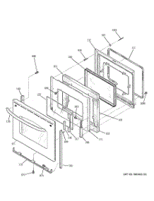04 - Door parts for Ge Range JB700SN2SS from AppliancePartsPros.com
