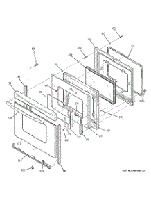 04 - Door parts for Ge Range JB645SP2SS from AppliancePartsPros.com