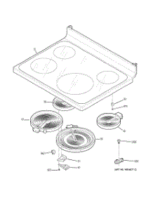 02 - Cooktop parts for Ge Range JB640DIR2WW from AppliancePartsPros.com