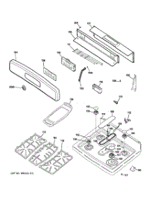 02 - Control Panel & Cooktop parts for Ge Range JGB805SEP3SS from AppliancePartsPros.com